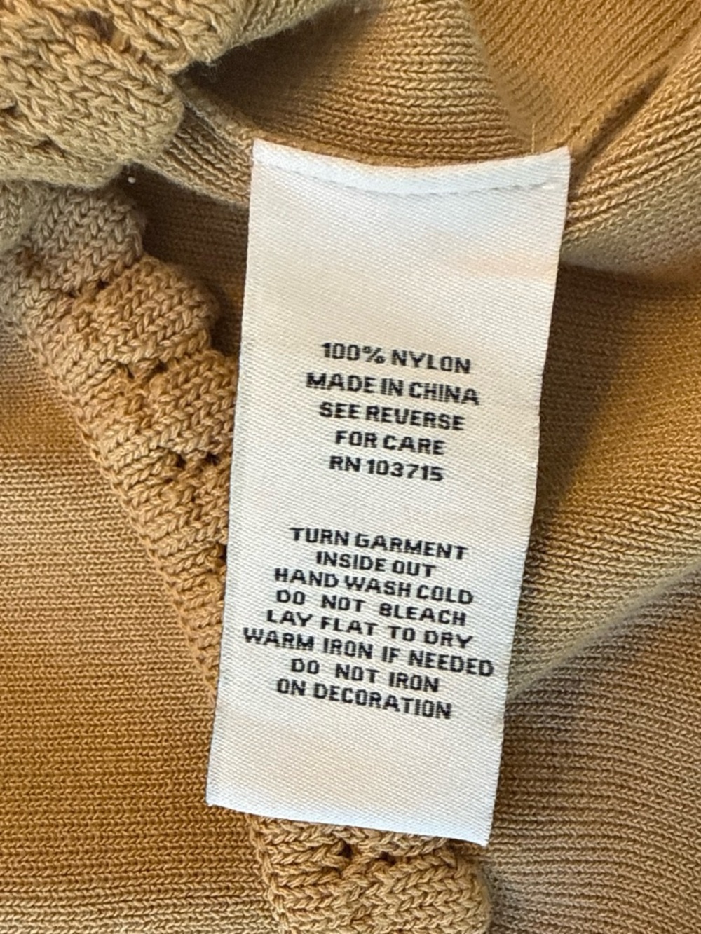 Nanette Lepore Camel Short-Sleeve Cardigan with Gold Buttons - Picture 4 of 5